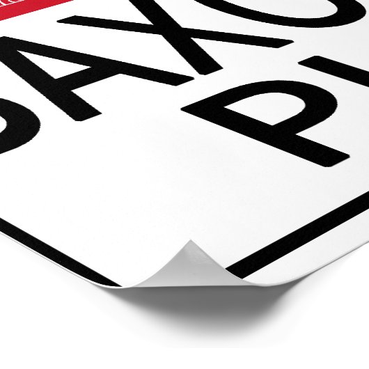 Hot Saxophon Player Poster (Ecke)