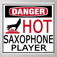 Hot Saxophon Player