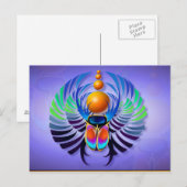 Hot Scarab Light Postkarte (Vorne/Hinten)