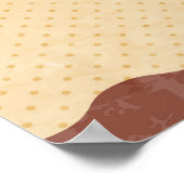 Hot-Schokolade-Abbildung Poster (Ecke)