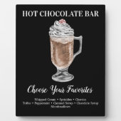Hot Schokolade Bar Drink Plaque Fotoplatte (Vorderseite)