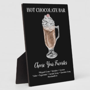Hot Schokolade Bar Drink Plaque Fotoplatte