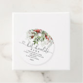 Hot-Schokolade-Bombe-Tag. Kakaobombe Geschenkanhänger (Beispiel)