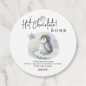 Hot-Schokolade-Bombe-Tag.Winter-Kakao-Bombe Geschenkanhänger (Rückseite)
