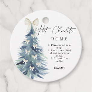 Hot-Schokolade-Bombe-Tag.Winter-Kakao-Bombe Geschenkanhänger