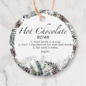 Hot-Schokolade-Bombe-Tag. Winterwärme Kakaobombe F Geschenkanhänger (Vorderseite)