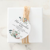 Hot-Schokolade-Bombe-Tag. Winterwärme Kakaombe Geschenkanhänger (Beispiel)