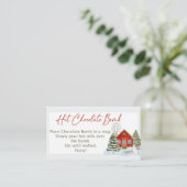 Hot-Schokolade-Bombenmarken, Größe der Visitenkart Visitenkarte (Stehend Vorderseite)