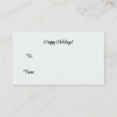 Hot-Schokolade-Bombenmarken, Größe der Visitenkart Visitenkarte (Rückseite)