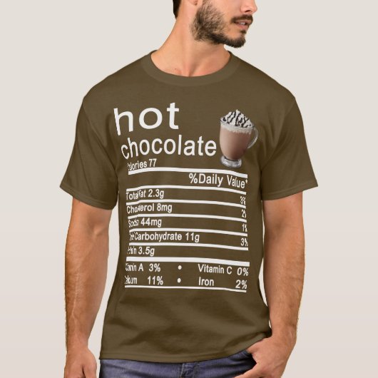 Hot Schokolade Ernährung Fakten Sonnenlicher Ernte T-Shirt (Vorderseite)