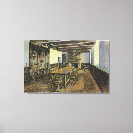 Hot Shot Battery Cannon über Niagara Mouth Leinwanddruck (Vorderseite)