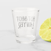 Hot Shot Lawyer | Funny Gift Shotglas Schnapsglas (Rückseite)