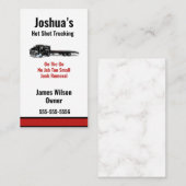 Hot-Shot-Trucking-Visitenkarte Visitenkarte (Vorne/Hinten)