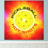 Hot Shots bei Pickleball 1 Leinwanddruck (Insitu (Holzboden))