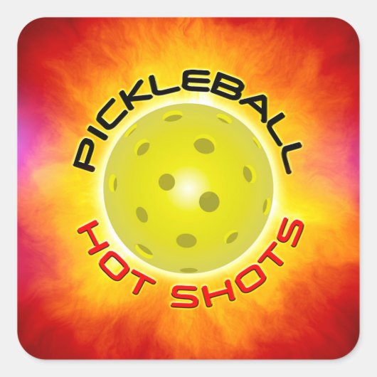 Hot Shots in Pickleball 1 Aufkleber (Vorderseite)
