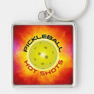 Hot Shots in Pickleball 1 Schlüsselanhänger