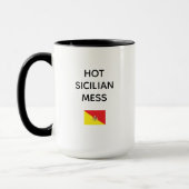 Hot Sicilian Mess Tasse (Links)