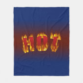 Hot Sign Fleecedecke (Vorderseite)
