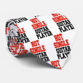 Hot Single Guitar Player Krawatte (Gerollt)