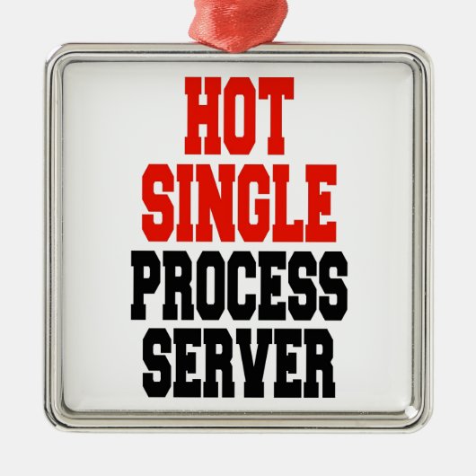 Hot Single Process Server Ornament Aus Metall (Vorne)