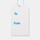 Hot Snowman Geschenkanhänger (Rückseite)