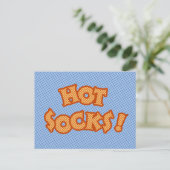 Hot Socks Postkarte (Stehend Vorderseite)