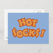 Hot Socks Postkarte (Vorne/Hinten)