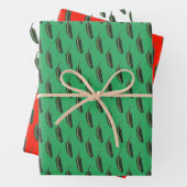 HOT & SPICY Jalapeño Chile Paprikaschoten Muster Geschenkpapier Set (Beispiel)