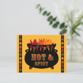 Hot & Spicy Rezept Postkarte (Stehend Vorderseite)
