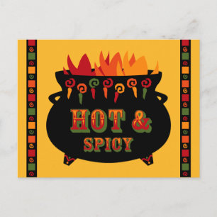 Hot & Spicy Rezept Postkarte
