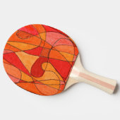 "Hot Spot" Abstrakt Ping Pong Paddle Tischtennis Schläger (Seitenansicht)