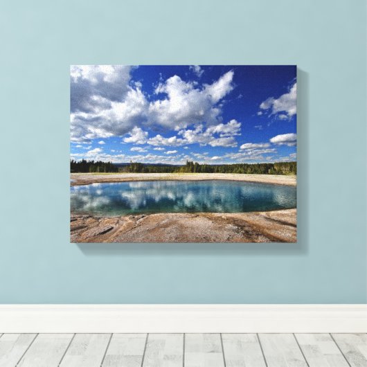 Hot Spring Leinwanddruck (Insitu (Holzboden))