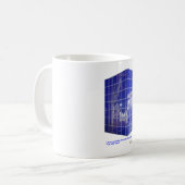 Hot Springs, AR BlueTile Reflection Geschenke Appa Kaffeetasse (Vorderseite Links)