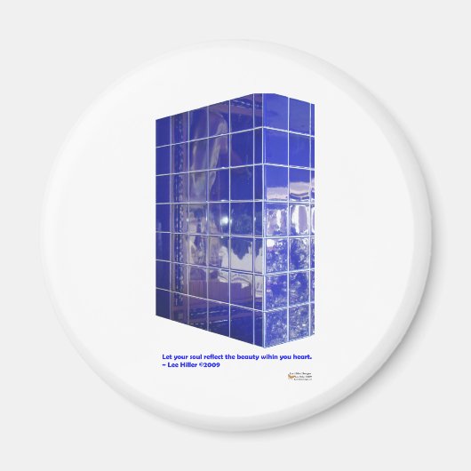 Hot Springs, AR BlueTile Reflection Geschenke Appa Magnet (Vorne)