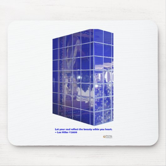 Hot Springs, AR BlueTile Reflection Geschenke Appa Mousepad (Vorne)