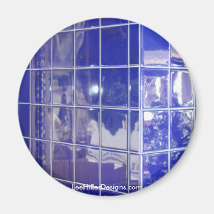 Hot Springs, AR BlueTile Reflection Geschenke Bekl Magnet