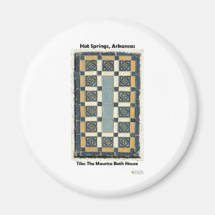 Hot Springs, AR Die Maurice-Kacheln Geschenke Bekl Magnet