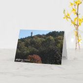 Hot Springs, AR Tower Herbst Grußkarte Karte (Gelbe Blume)