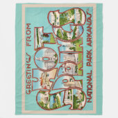 Hot Springs Arkansas Fleece-Decke Fleecedecke (Vorderseite)