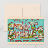 Hot Springs Arkansas Vintage Postkarte (Vorne/Hinten)