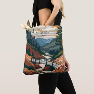 Hot Springs Arkansas Vintage Reise Illustration Tasche