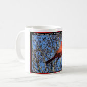 Hot Springs Bergpromenade Kardinal Geschenke Kaffeetasse (Vorderseite Links)