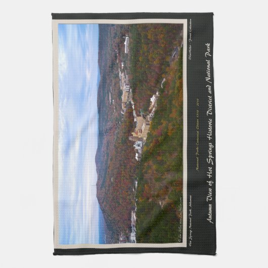 Hot Springs City and National Park Centennial Ed Handtuch (Vertikal)