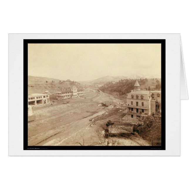Hot Springs from Club House Hill SD 1891 (Vorderseite (Horizontal))