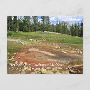 Hot Springs in Tuolumne Meadows, Yosemite, CA Post Postkarte