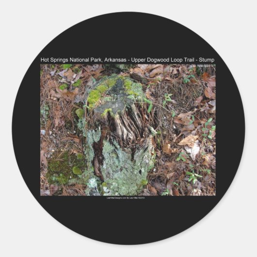 Hot Springs National Park, AR Upper Dogwood Loop Runder Aufkleber (Vorderseite)