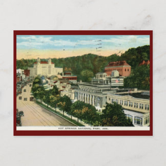 Hot Springs National Park, AR Vintag Vintag Postkarte