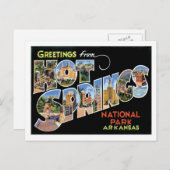 Hot Springs National Park Arkansas Reisen in die U Postkarte (Vorne/Hinten)
