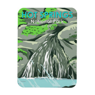 Hot Springs National Park Arkansas Vintage wird zu Magnet