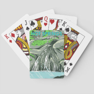 Hot Springs National Park Arkansas Vintage wird zu Spielkarten